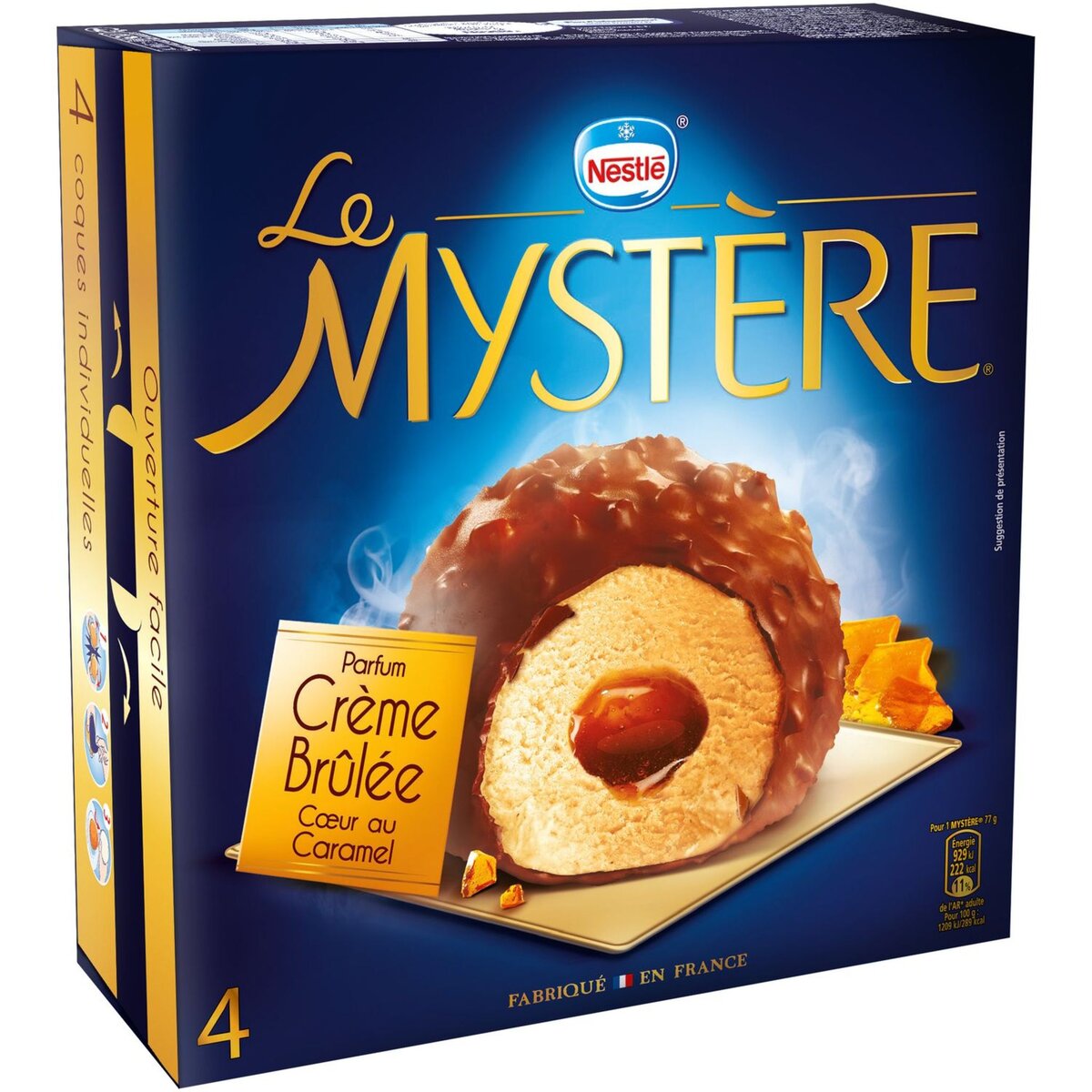 MYSTERE Mystère crème brulée x4 -308g