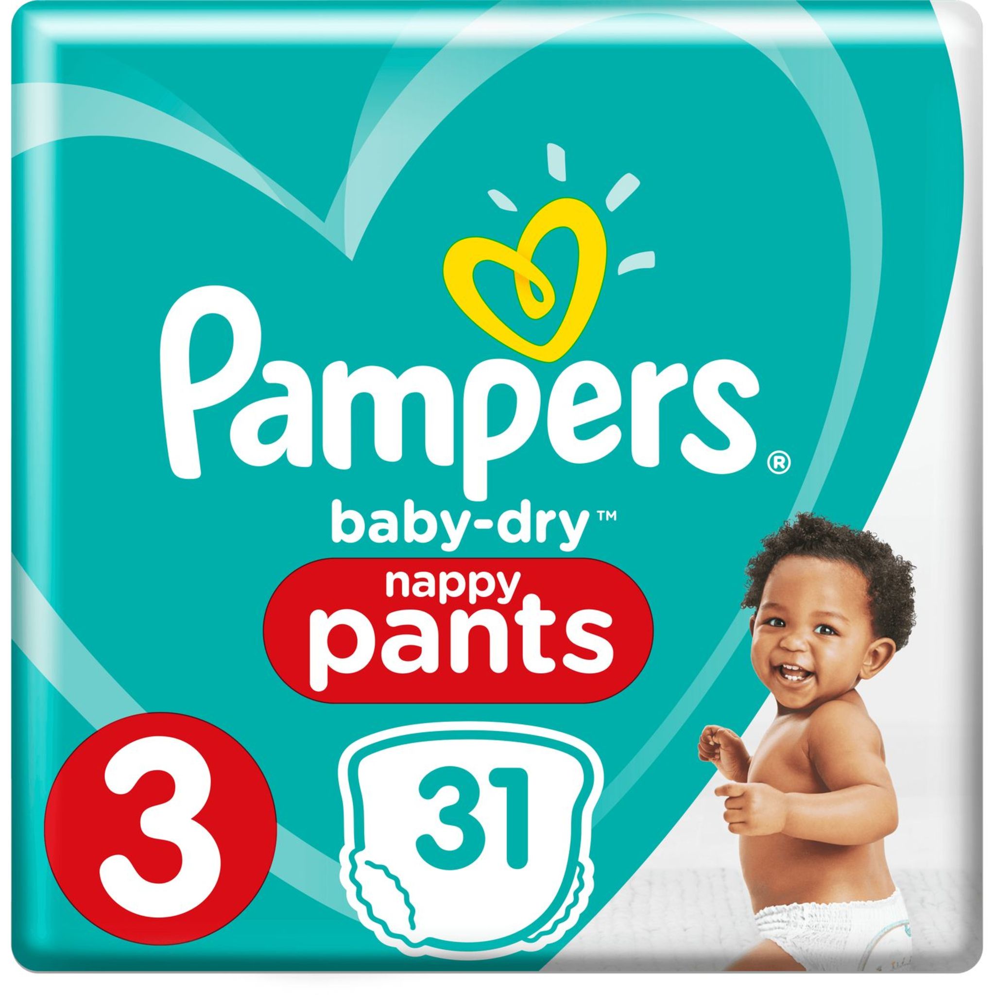 Voir la diapositive 3 : PAMPERS Baby-dry pants couches-culottes taille 3 (6-11kg) 31 couches