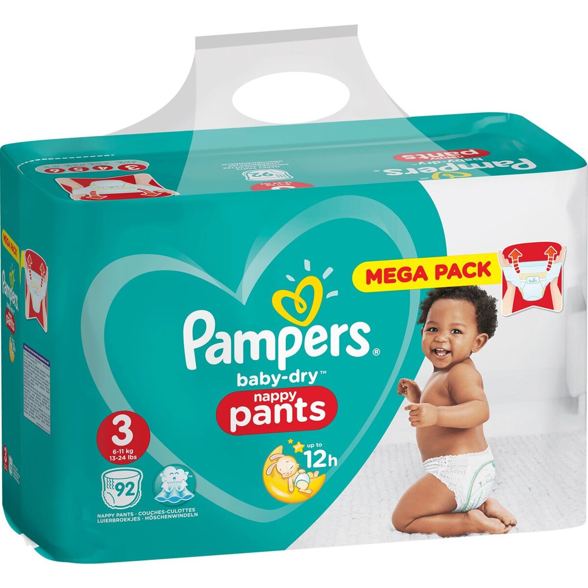 Pampers Baby Dry Taille 3 (6 À 10 Kg) Pampers 66 Couches - Prix pas cher