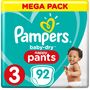 Voir la diapositive 12 : PAMPERS Baby-dry pants culottes taille 3 (6-11kg) 92 couches