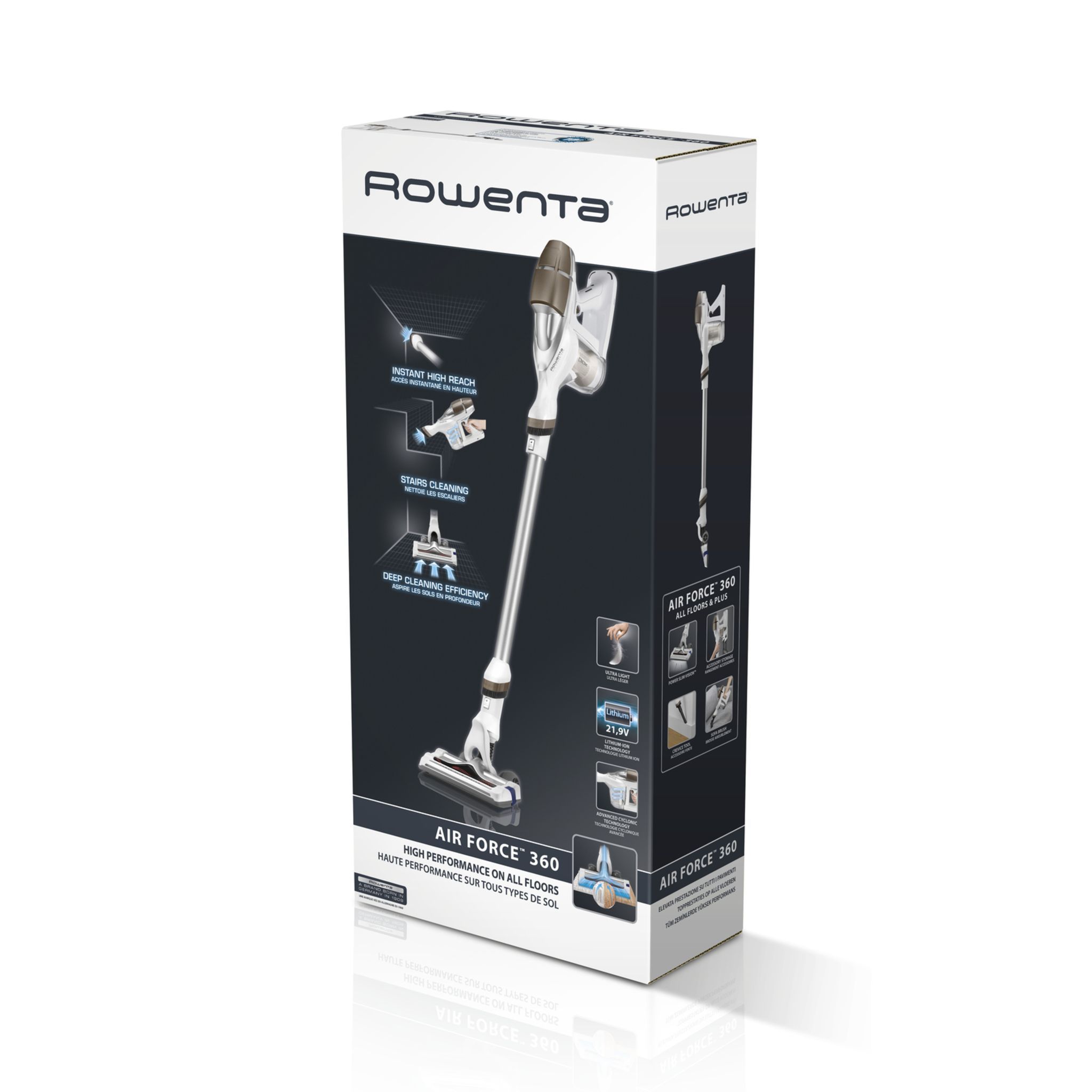 Voir la diapositive 11 : ROWENTA Aspirateur balai RH9059WO Air Force 360