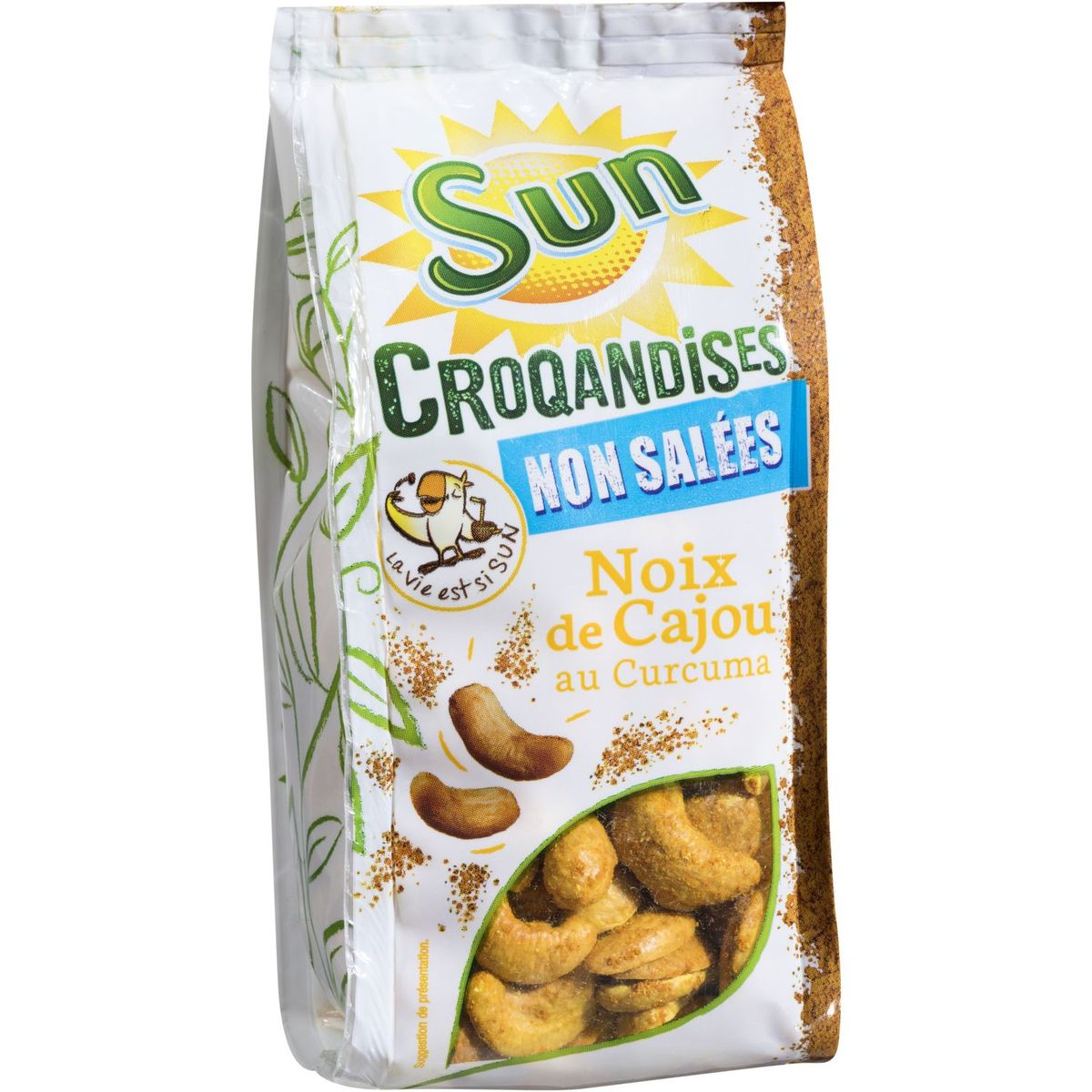 SUN Noix de cajou au curcuma sans sel 150g