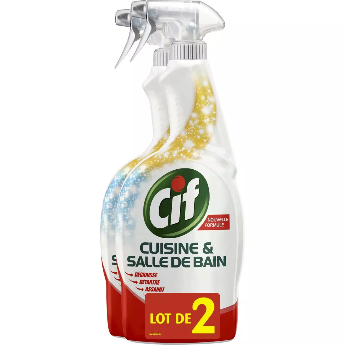 CIF Cif cuisine et salle de bain spray 2x750ml