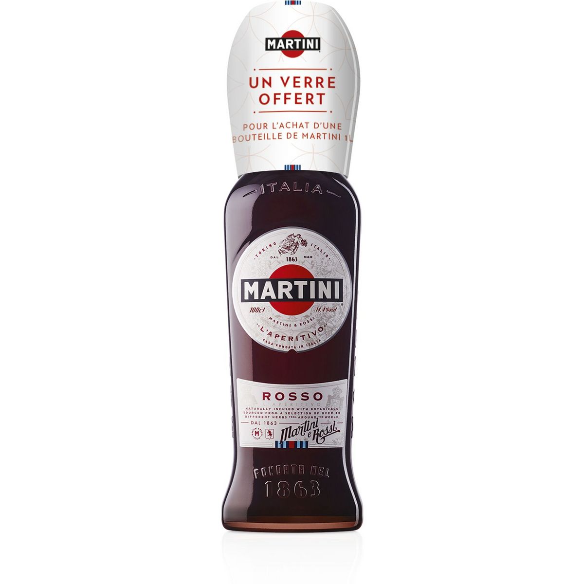 MARTINI Apéritif aromatisé à base de vin rosso14,4% "ERROR:#NAME?" 1l