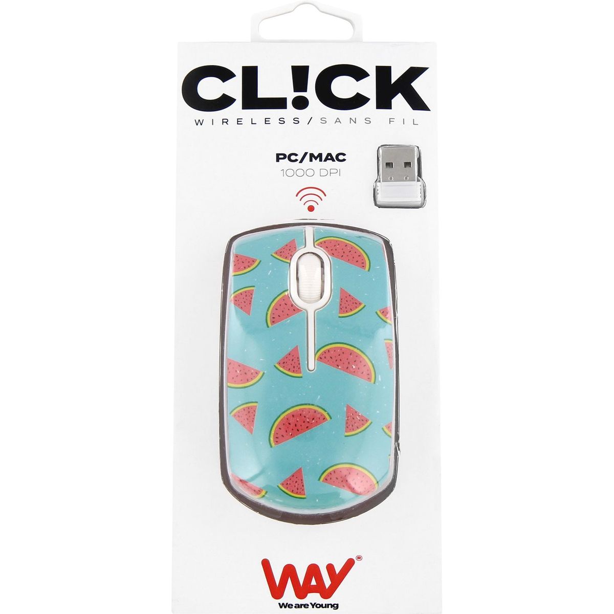 TNB Souris sans fil CL!CK Pastèque