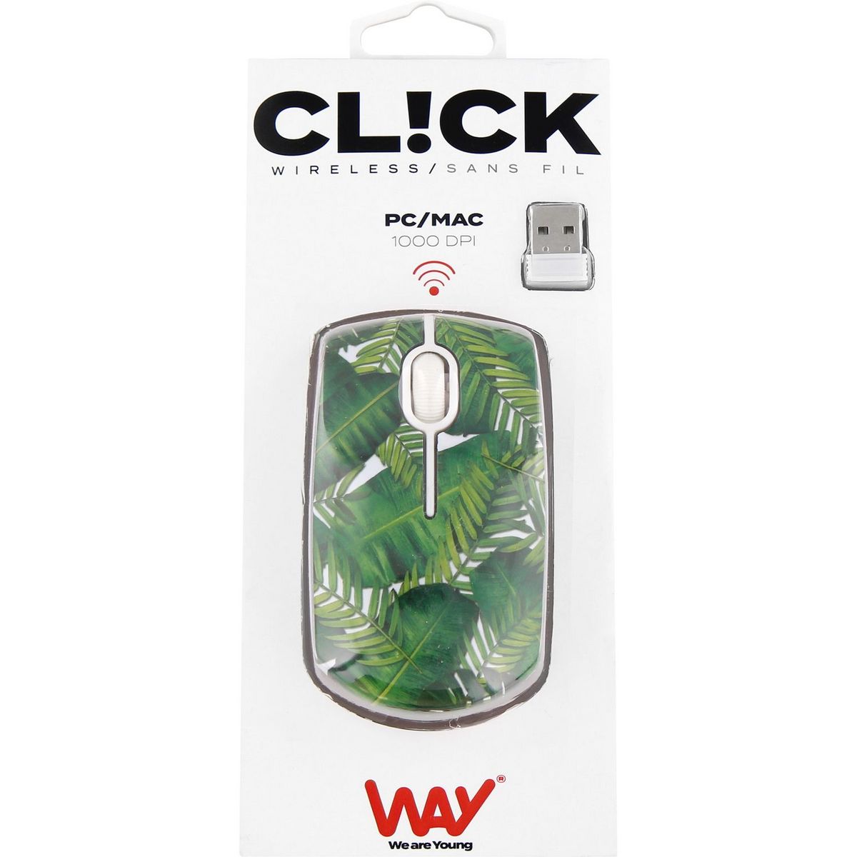 TNB Souris sans fil CL!CK Feuilles