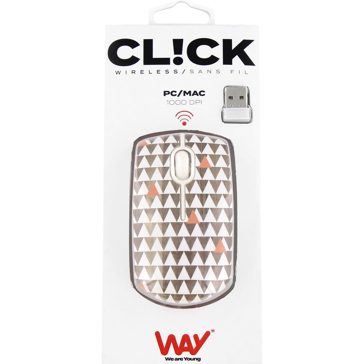 TNB Souris sans fil CL!CK Triangles