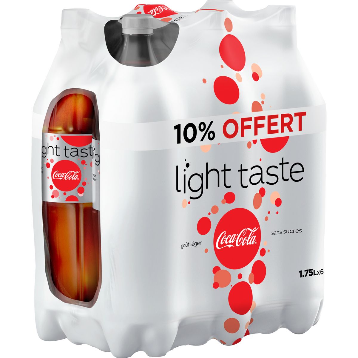 COCA-COLA Boisson gazeuse aux extraits végétaux light dont 10% offert 6x1,75l
