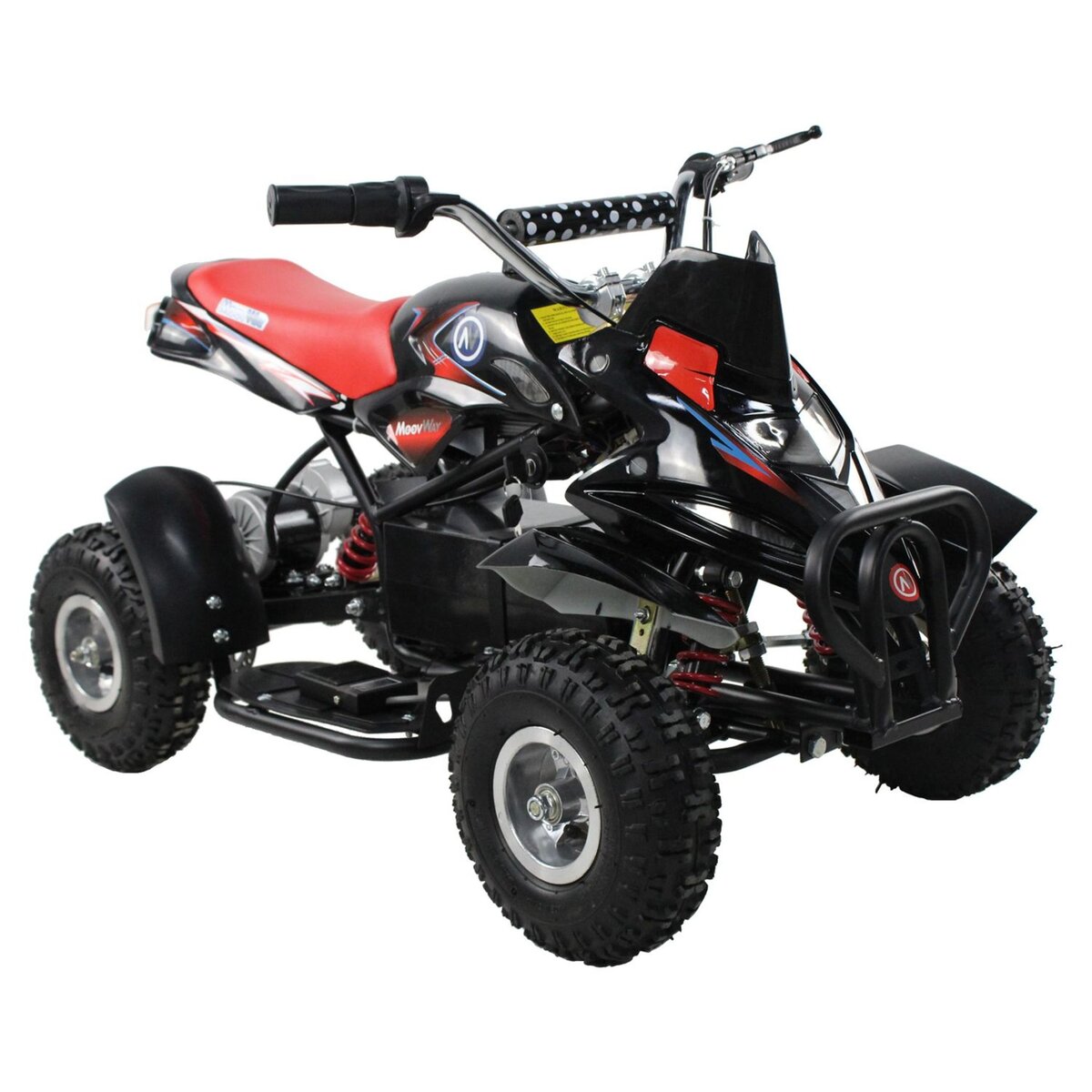 MOOVWAY Quad lectrique enfant tout terrain 350Y Noir et rouge pas