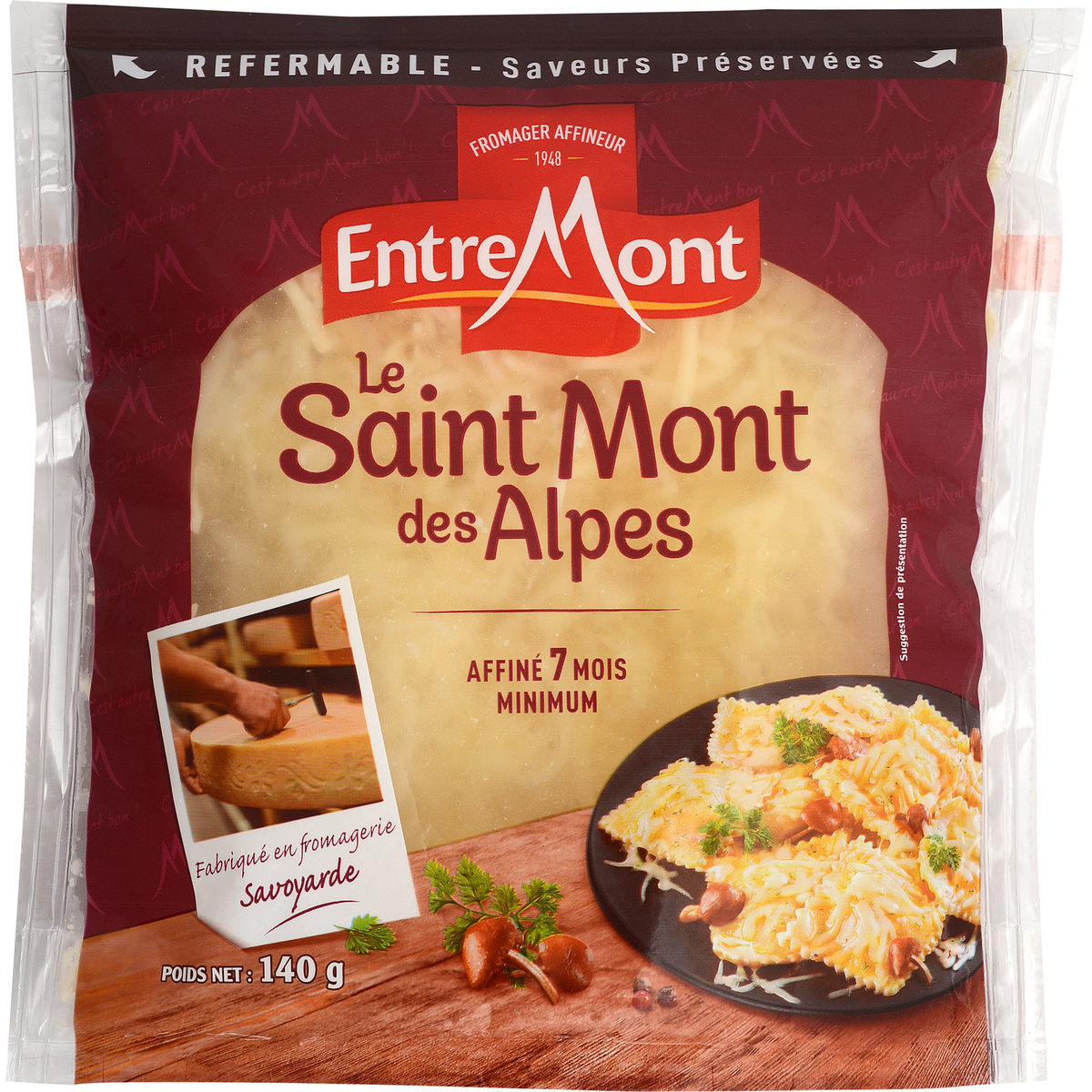 ENTREMONT Fromage  râpé 140g