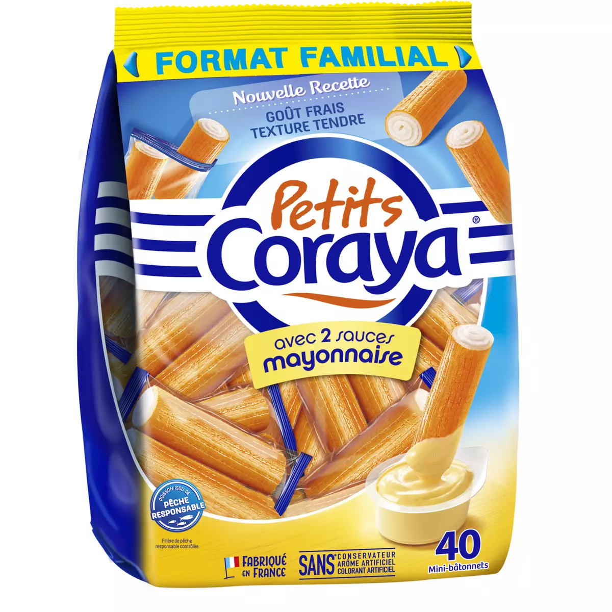CORAYA Coraya petit bâtonnet sauce mayonnaise 420g