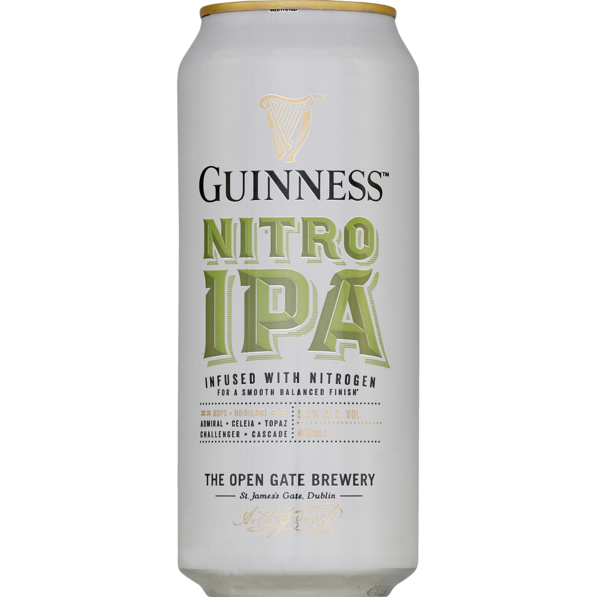 GUINNESS Guinness Bière blonde nitro IPA 5,3% boîte 44cl 44cl