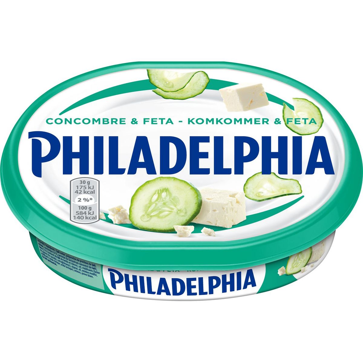 PHILADELPHIA Spécialité fromagère au concombre et à la feta 185g