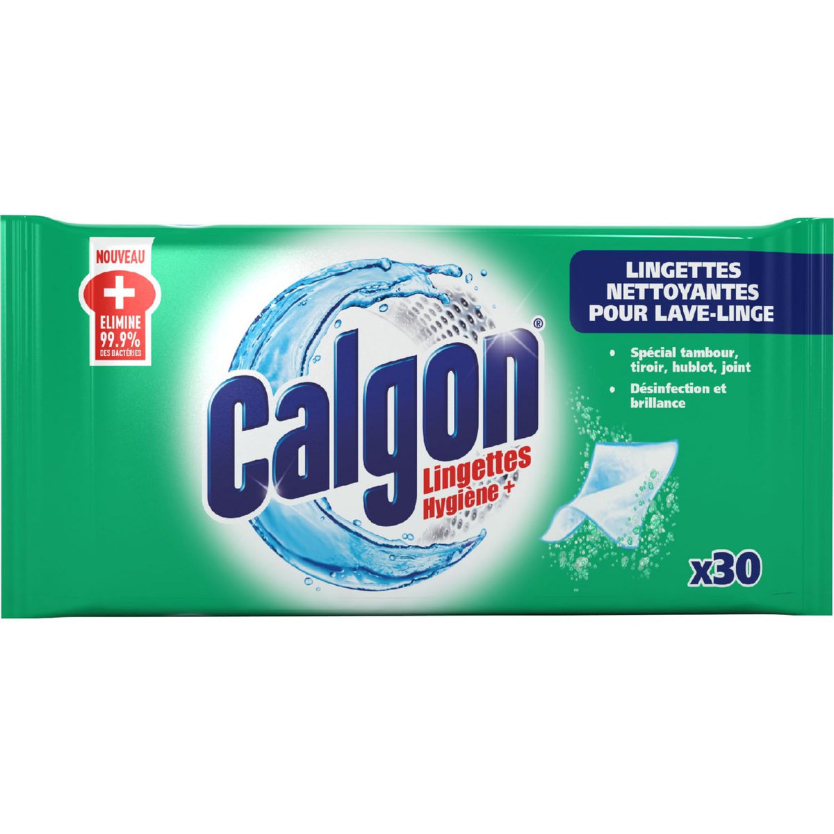 CALGON Lingettes nettoyantes lavelinge 30 lingettes pas cher Auchan.fr — free download