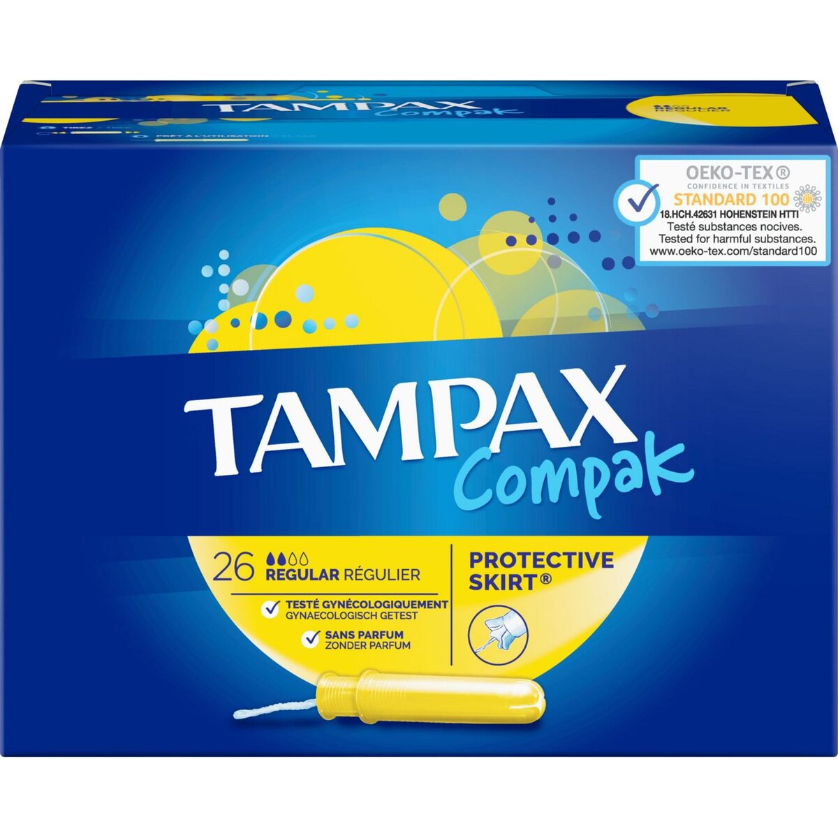 TAMPAX Compak tampons avec applicateur regular 26 tampons