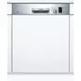 BOSCH Lave-vaisselle semi-encastrable SMI25AS00E, 12 couverts, 60 cm, 48 dB, 5 programmes