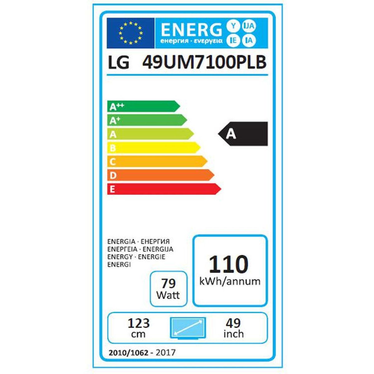 LG 49UM7100 TV LED 4K UHD 123 cm HDR Smart TV