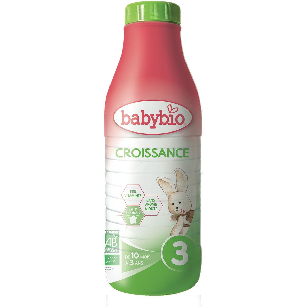 BABYBIO Lait de croissance bio liquide de 10 mois à 3 ans 1l