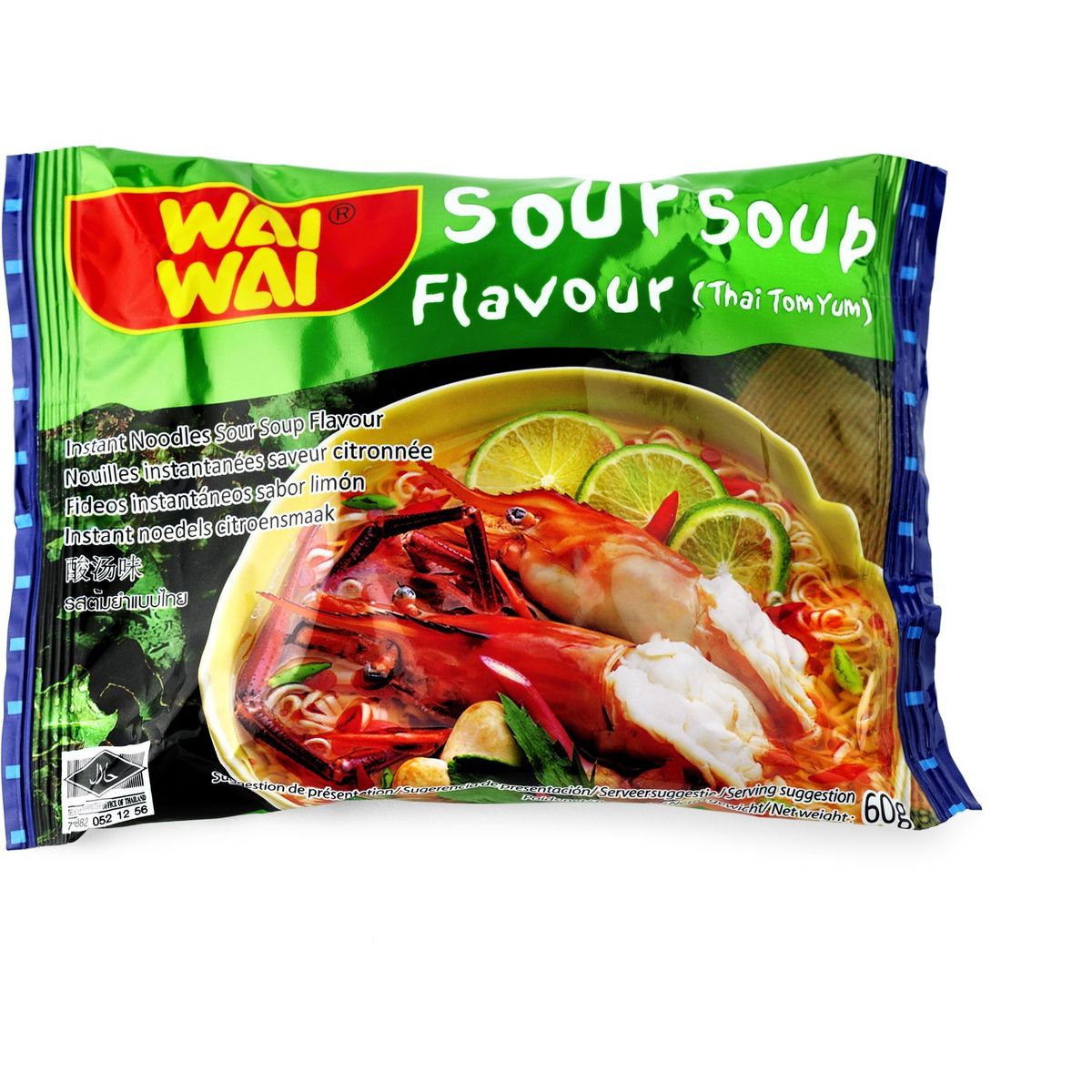WAI WAI Wai Wai nouilles instantanées saveur citron 5x60g