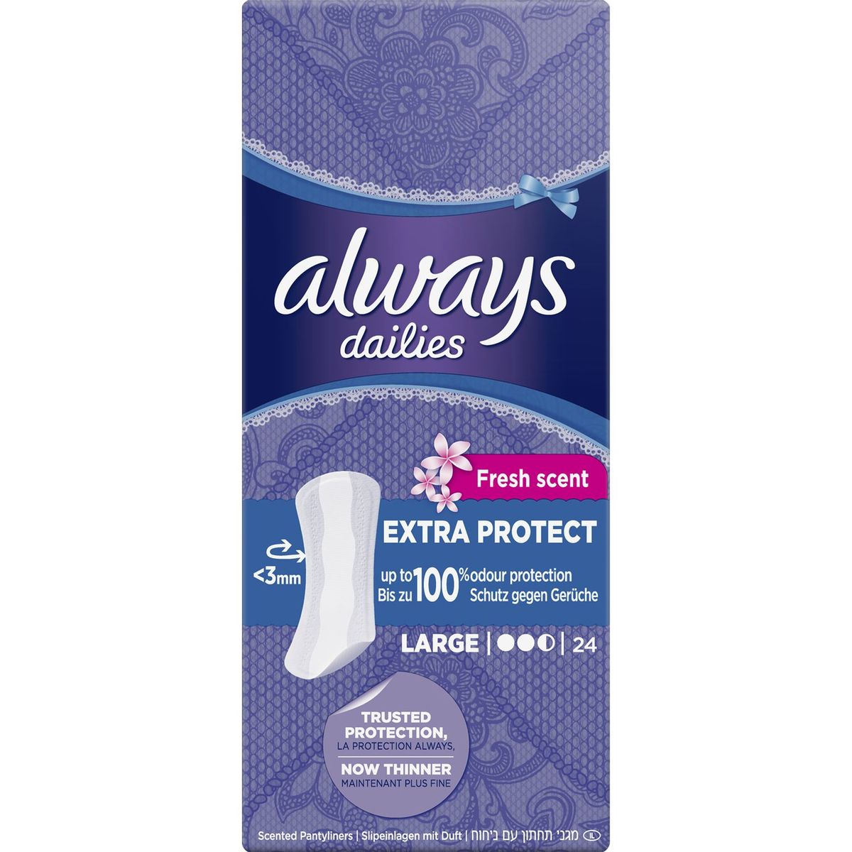 ALWAYS Always protège slip extra protect large fresh x24