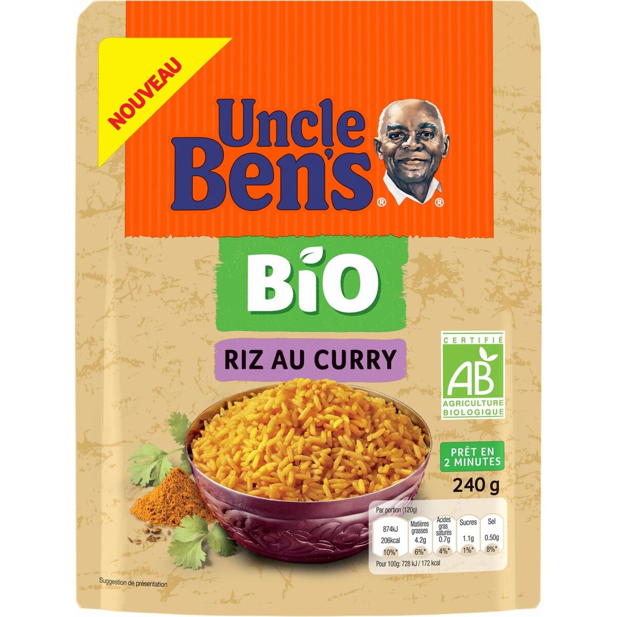 BEN'S ORIGINAL - Riz au Curry et Légumes