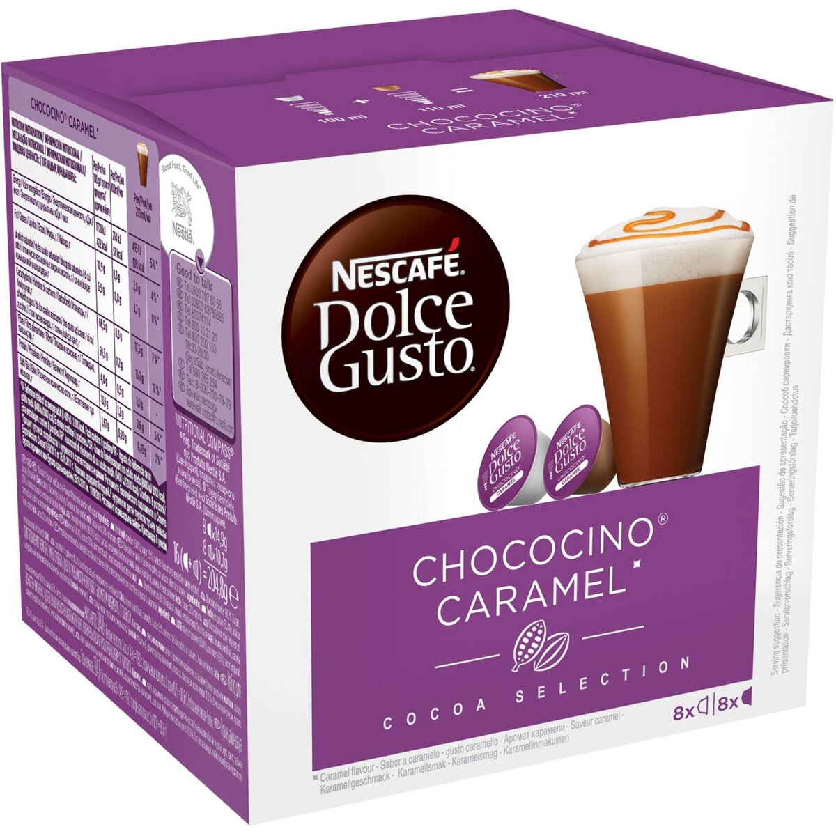NESCAFE Nescafé dolce gusto chocolat caramel 205g
