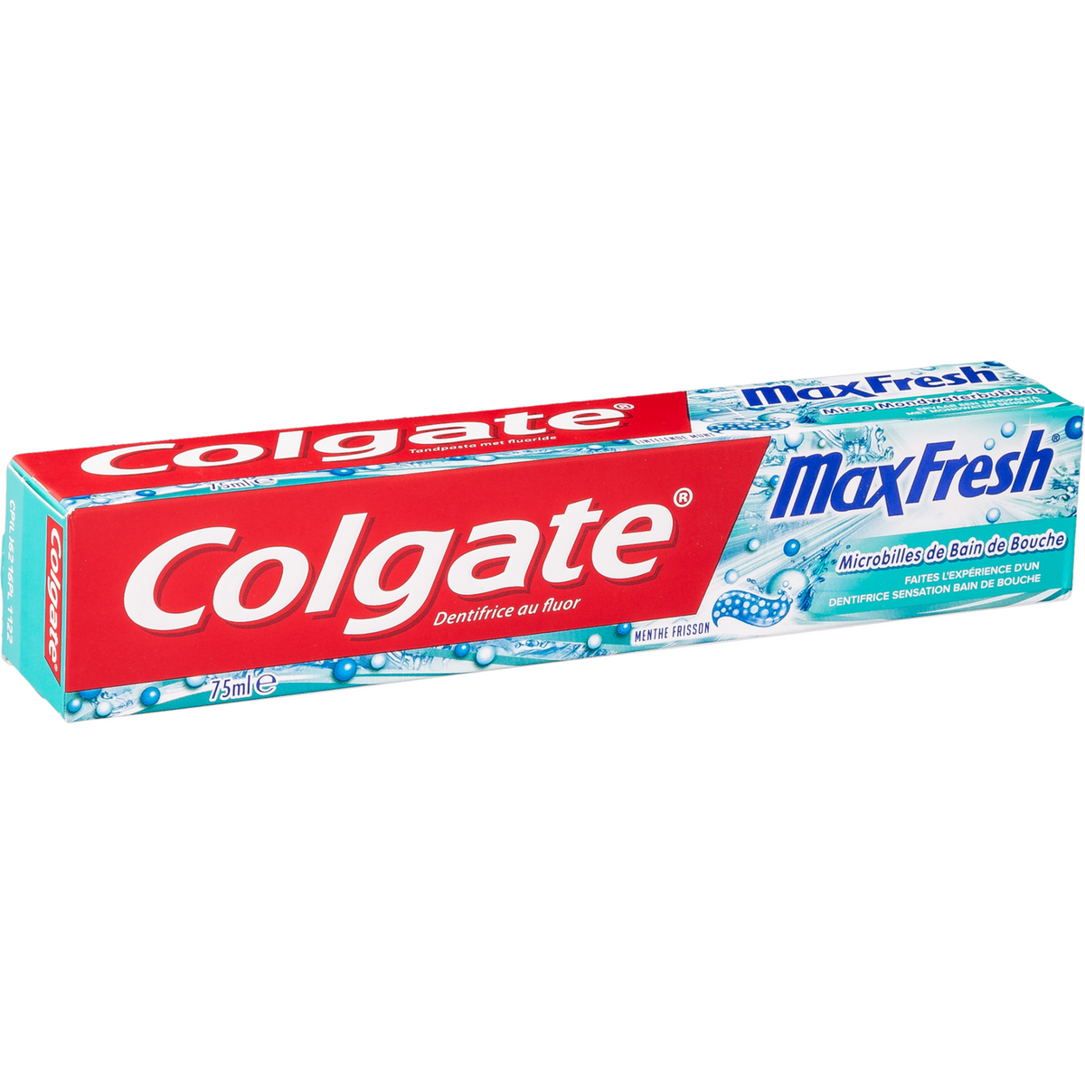 COLGATE Colgate dentifrice maxfresh microbille bleu 2x75ml