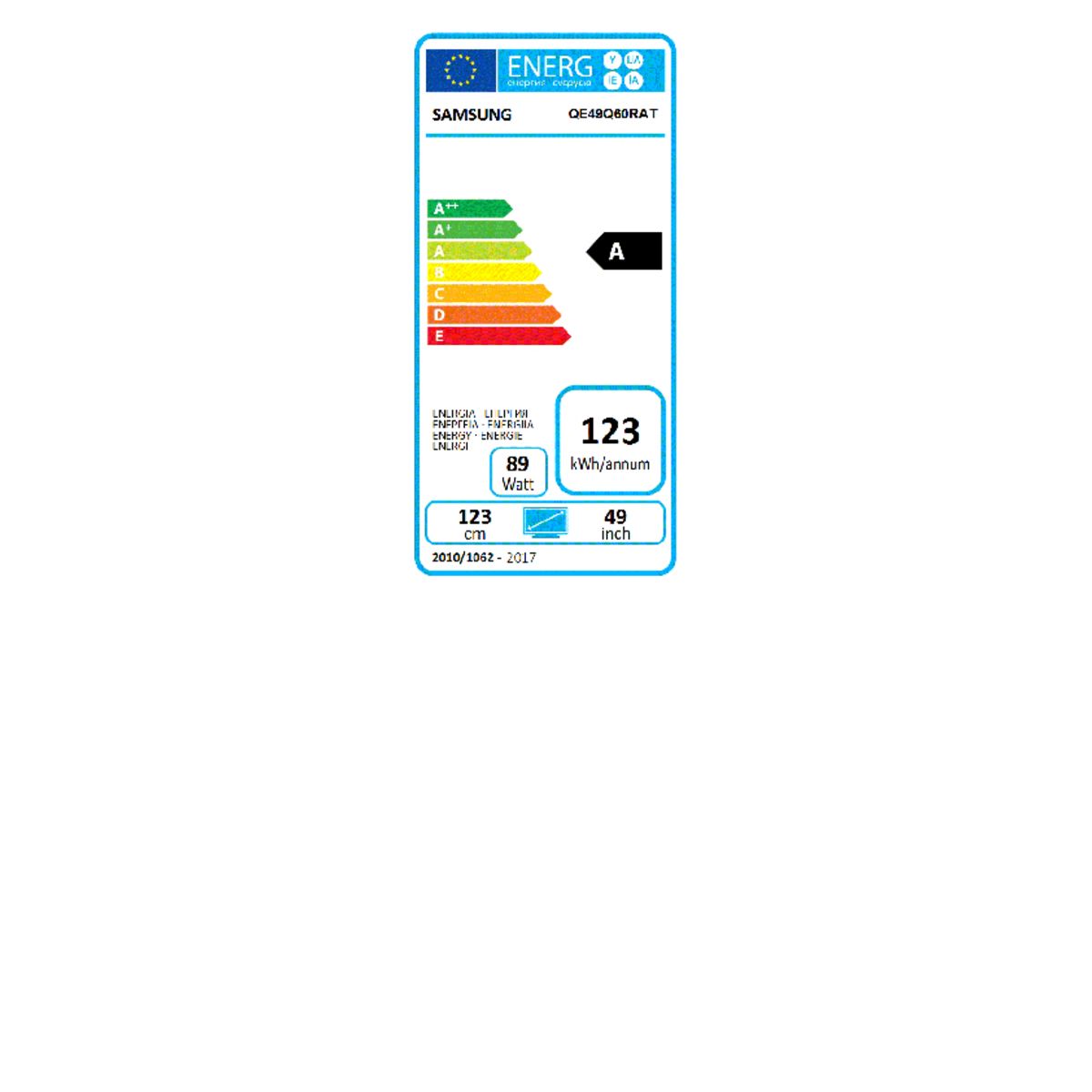 SAMSUNG QE49Q60R TV QLED 4K UHD 123 cm Smart TV