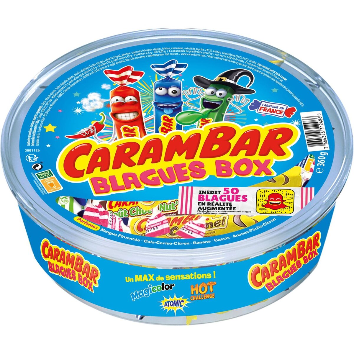 CARAMBAR Carambar blague box sensation 360g