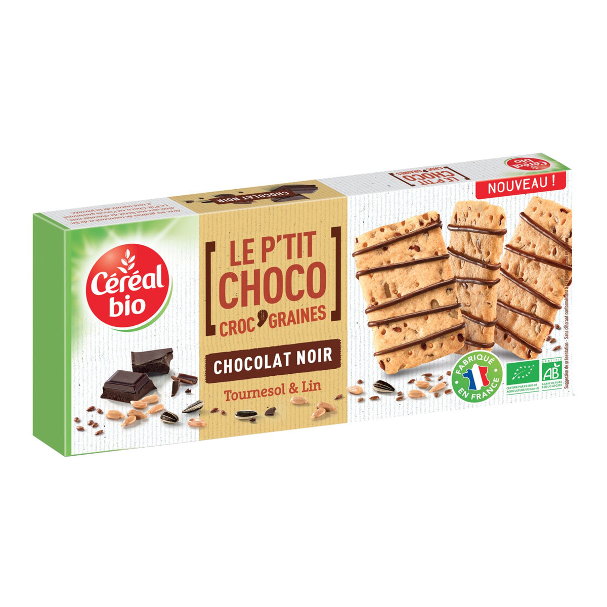 CEREAL BIO Céréal Bio biscuit le p'tit choco bio 120g pas cher - Auchan.fr