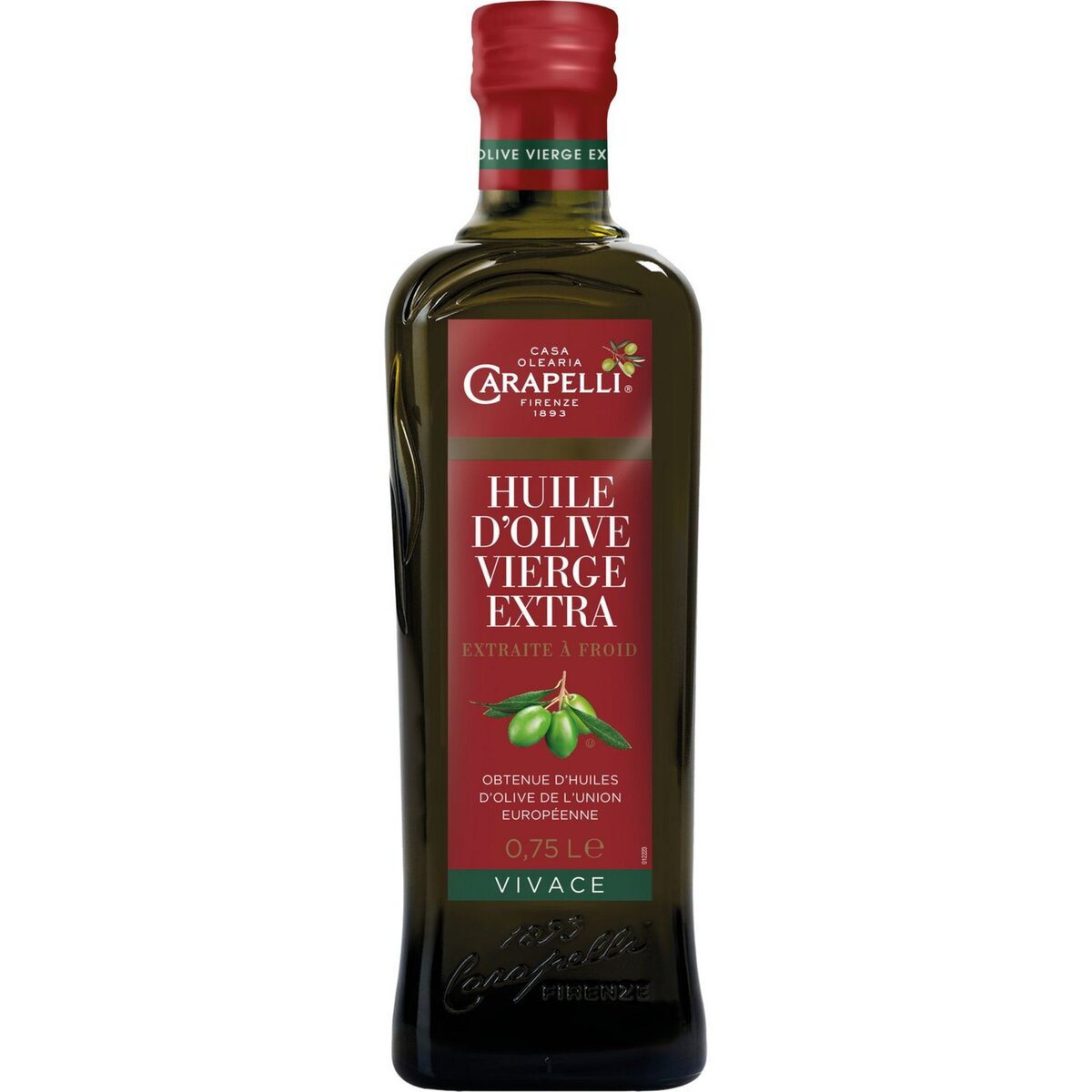 CARAPELLI Carapelli Huile d'olive vierge extra vivace extraite à froid 75cl 75cl