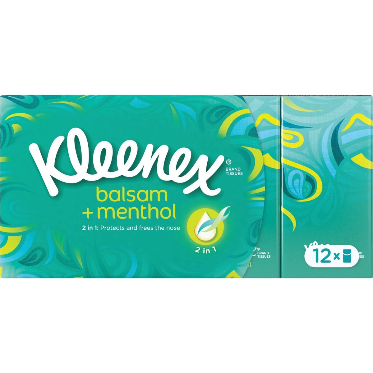 Kleenex mouchoirs Balsam en boîte, blanc, 3 paquets de 60 pièces 