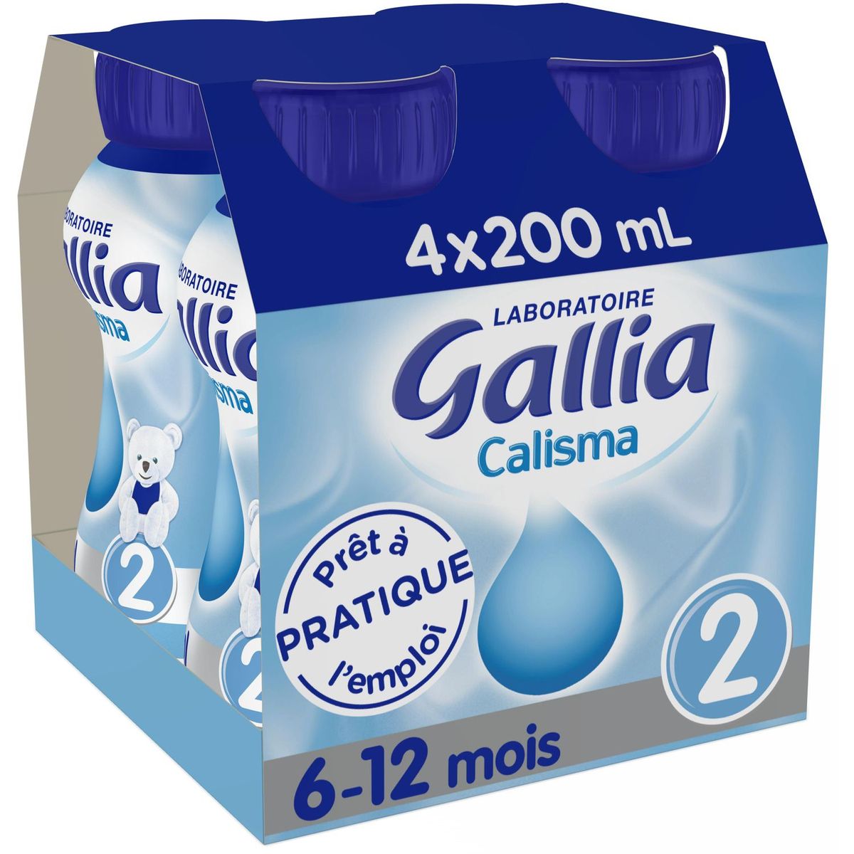 GALLIA Gallia Calisma 2 lait 2ème âge liquide dès 6 mois 4x20cl 4x20cl