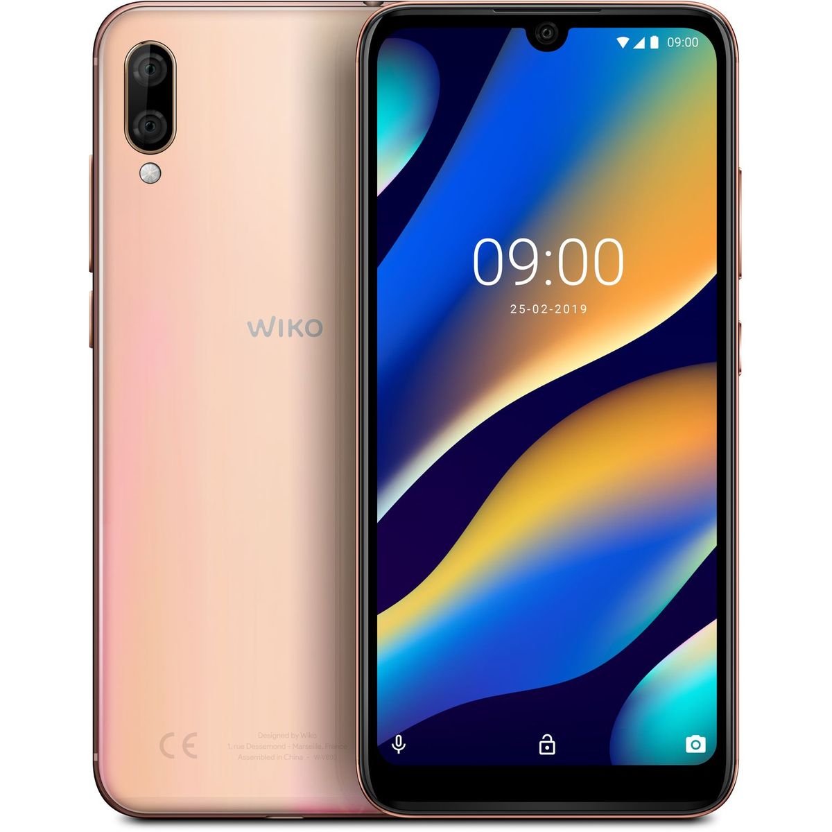 WIKO Smartphone VIEW3 LITE - 32 Go - Or - Gold Blush - 6.09 pouces - 4G