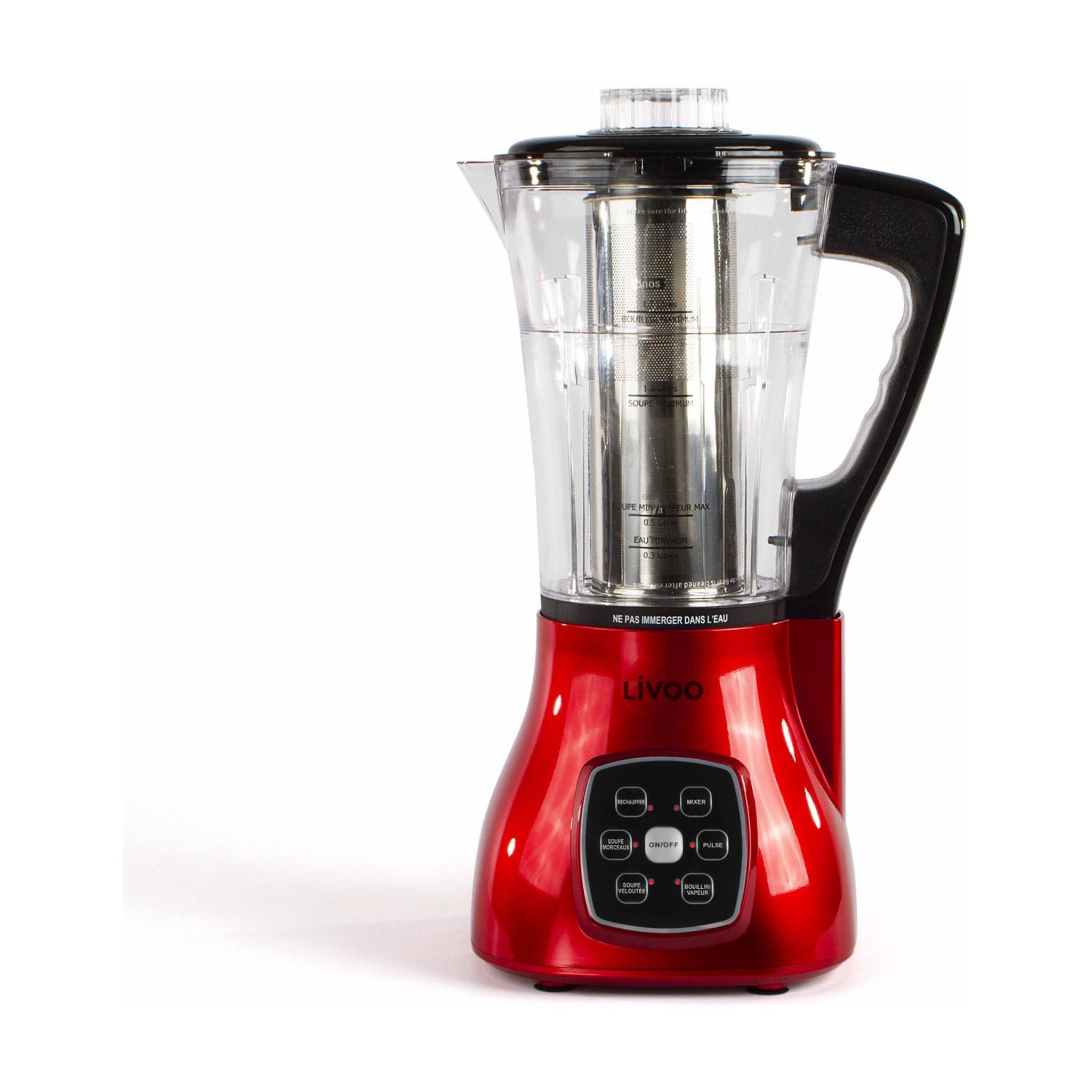 Voir la diapositive 1 : LIVOO Blender chauffant - DOP140R - Rouge