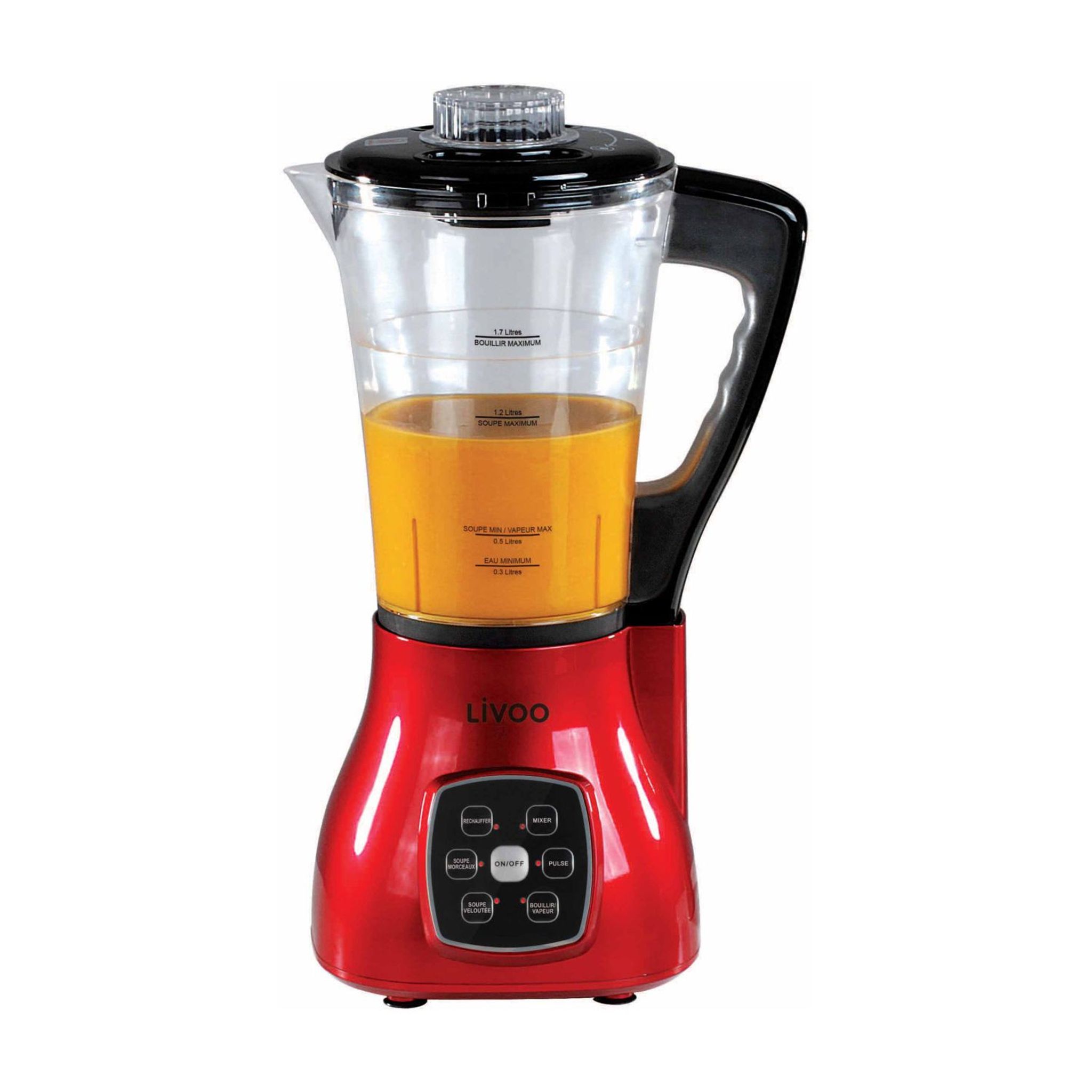 Voir la diapositive 4 : LIVOO Blender chauffant - DOP140R - Rouge