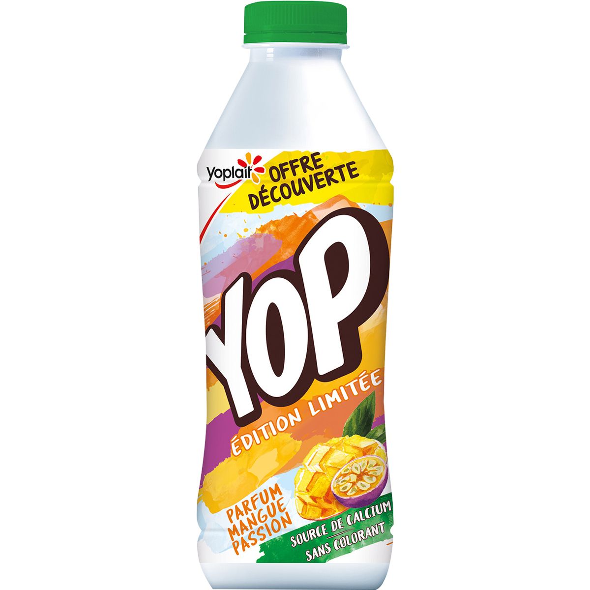YOP Yaourt à boire à la mangue et aux fruits de la passion 850g