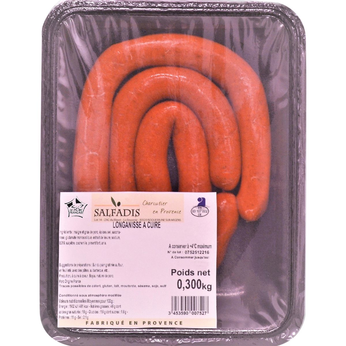 saucisse longanisse 300g