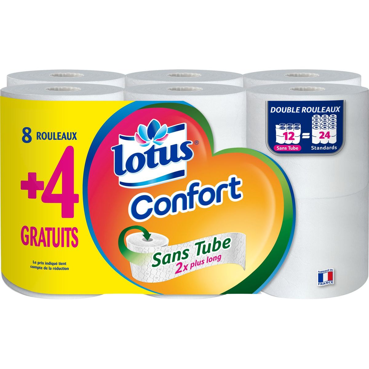 LOTUS LOTUS S.TUBE PHR12(8+4) BLC FSC CONT1,3M = 24 standards 12 rouleaux