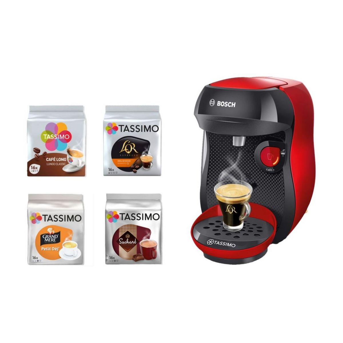 BOSCH Cafetière à dosette Tassimo - B1ETAS1003