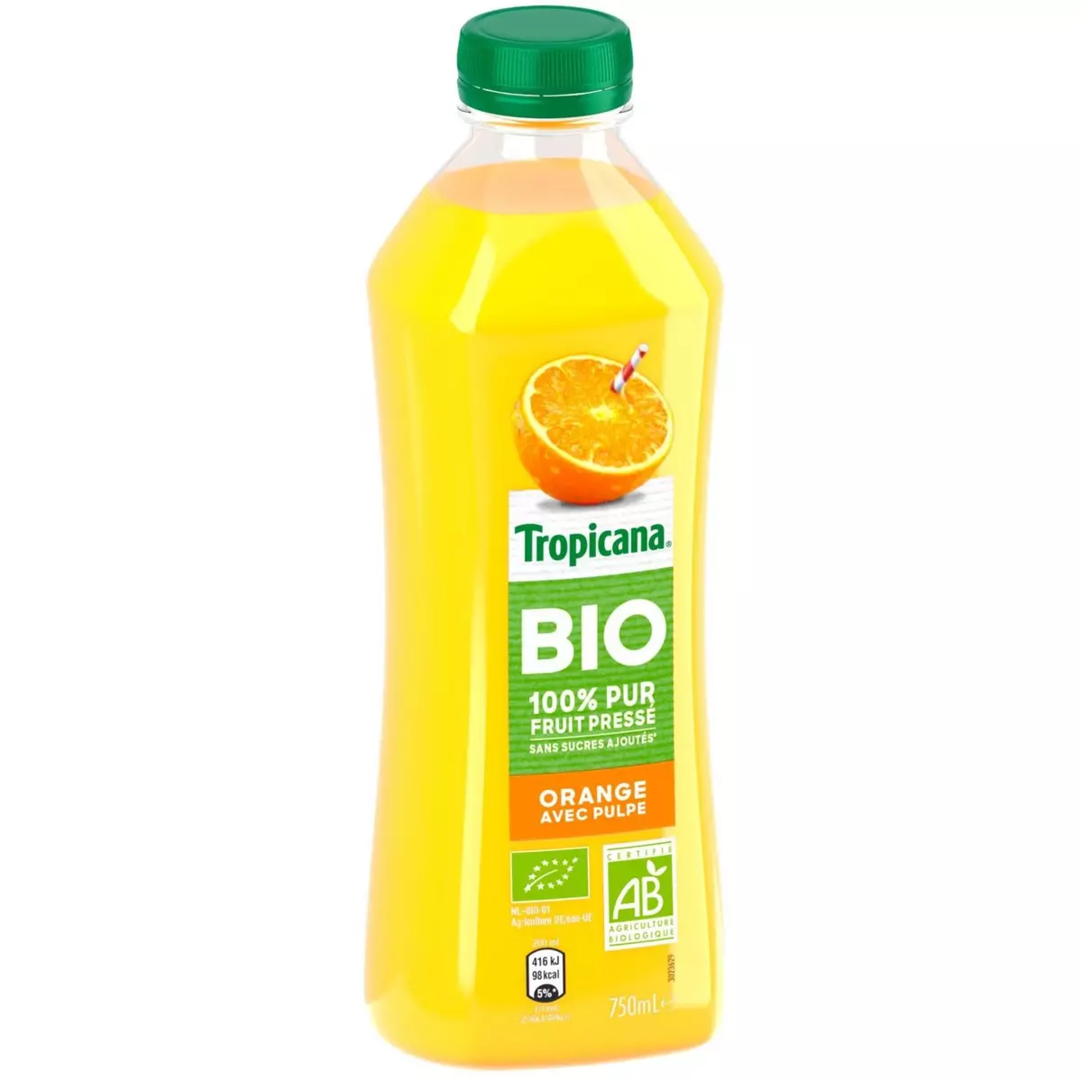 TROPICANA Tropicana pur jus d'orange bio 75cl