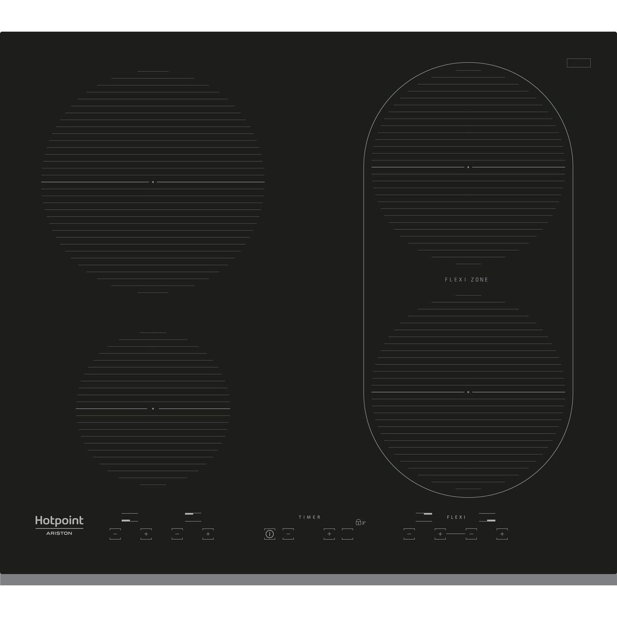 HOTPOINT Table de cuisson à induction IKID641BF-NEW, 58 cm, 4 foyers