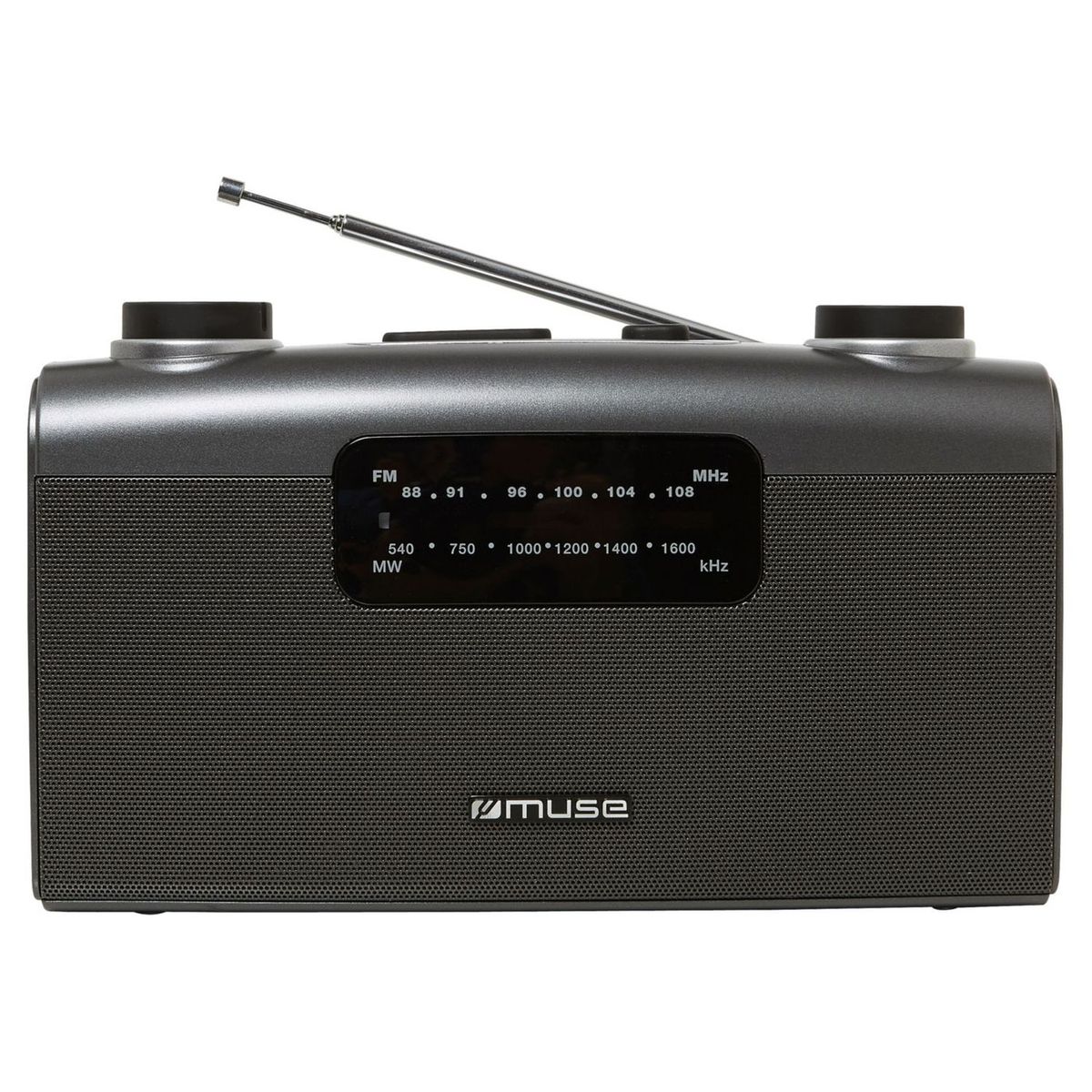 MUSE Radio portable analogique - Gris  - M-058 R