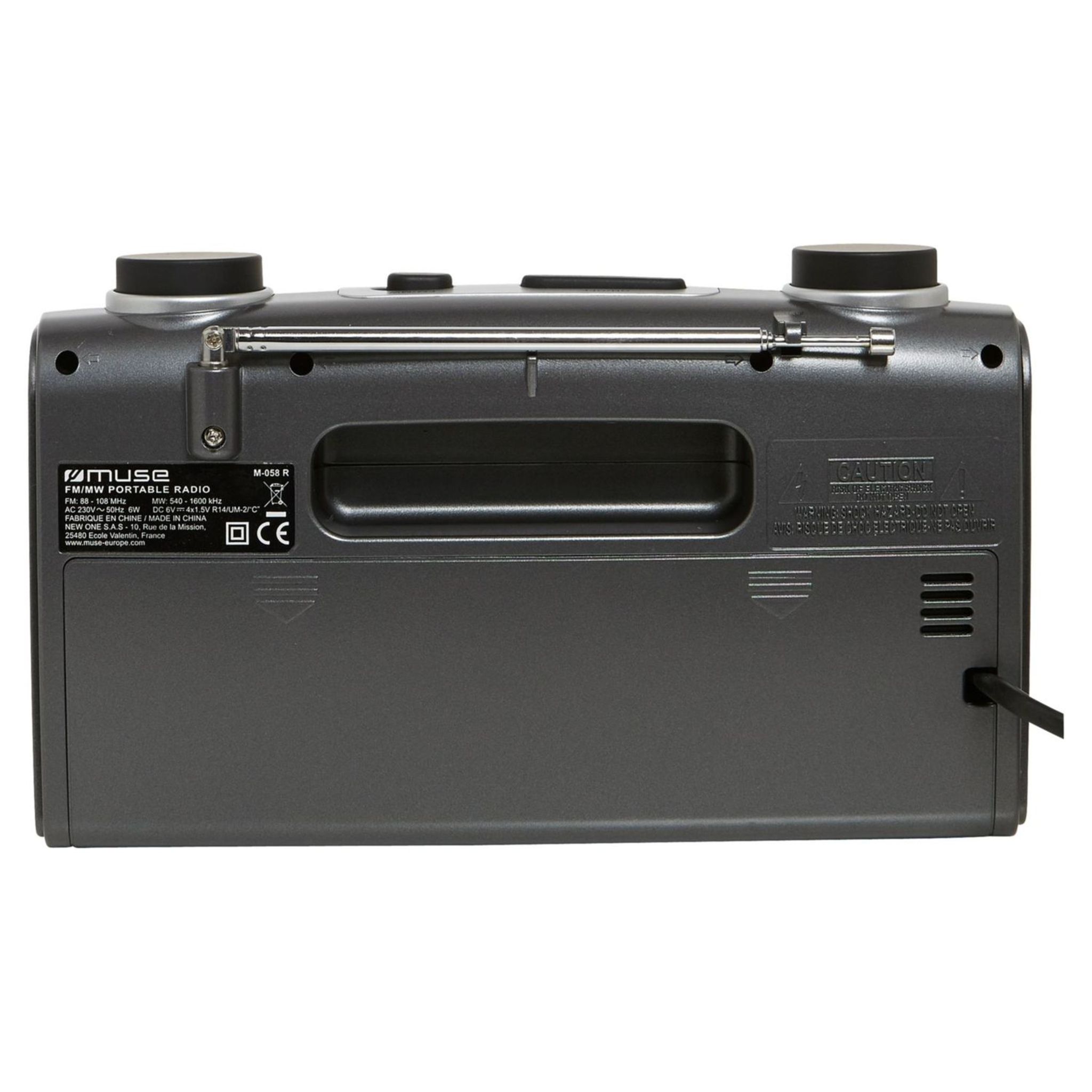 Voir la diapositive 3 : MUSE Radio portable analogique - Gris  - M-058 R