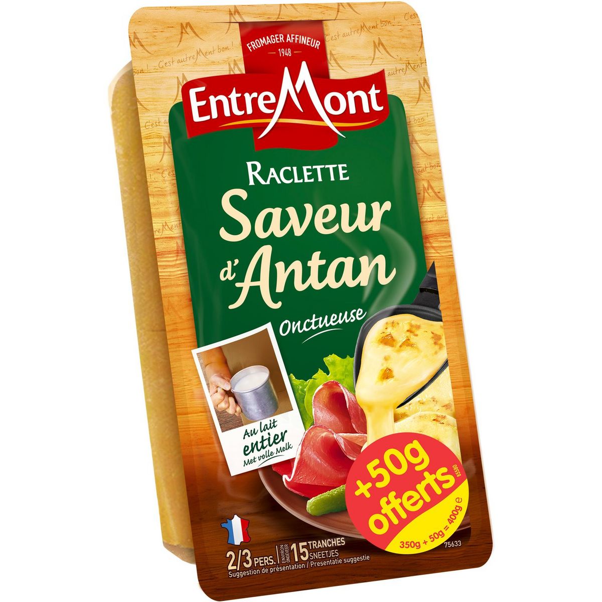 ENTREMONT Fromage à raclette d'antan 400g