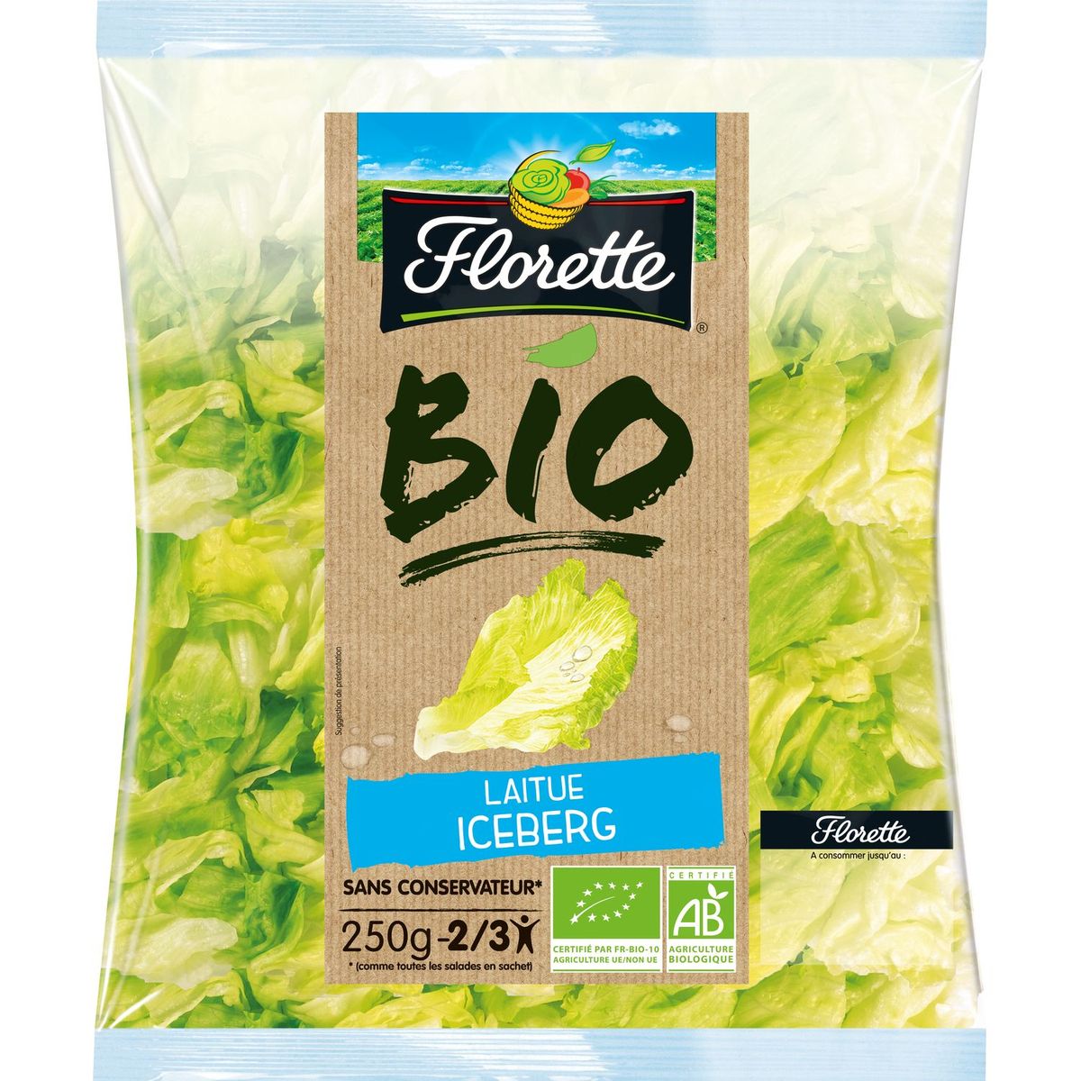 FLORETTE Florette Laitue iceberg bio 250g 250g