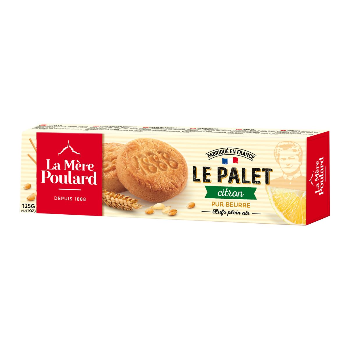 LA MERE POULARD La Mère Poulard palets au citron sous étuis 125g