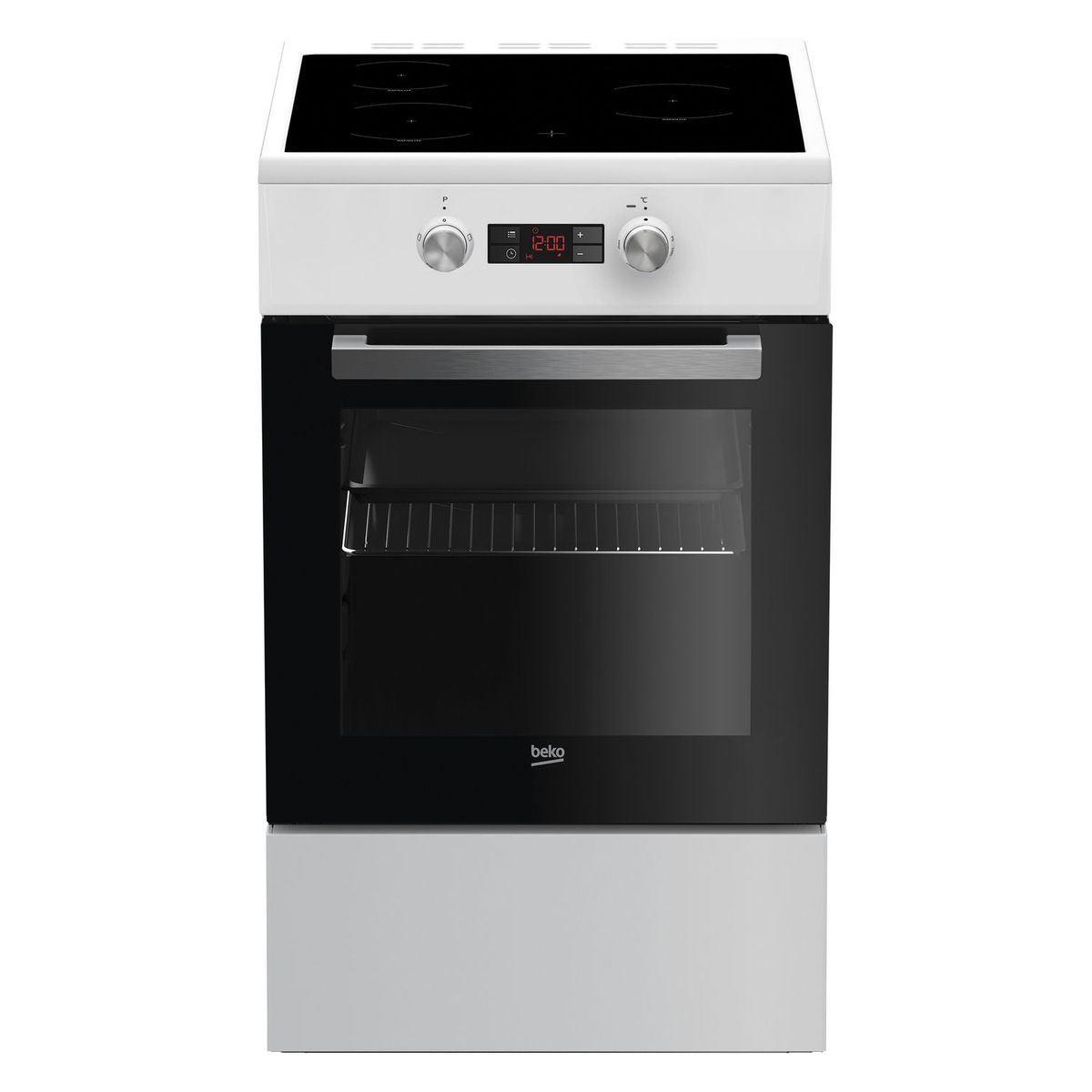 BEKO Cuisinière électrique FSE58300WC, 50 cm, 3 foyers électriques, Four catalyse multifonction