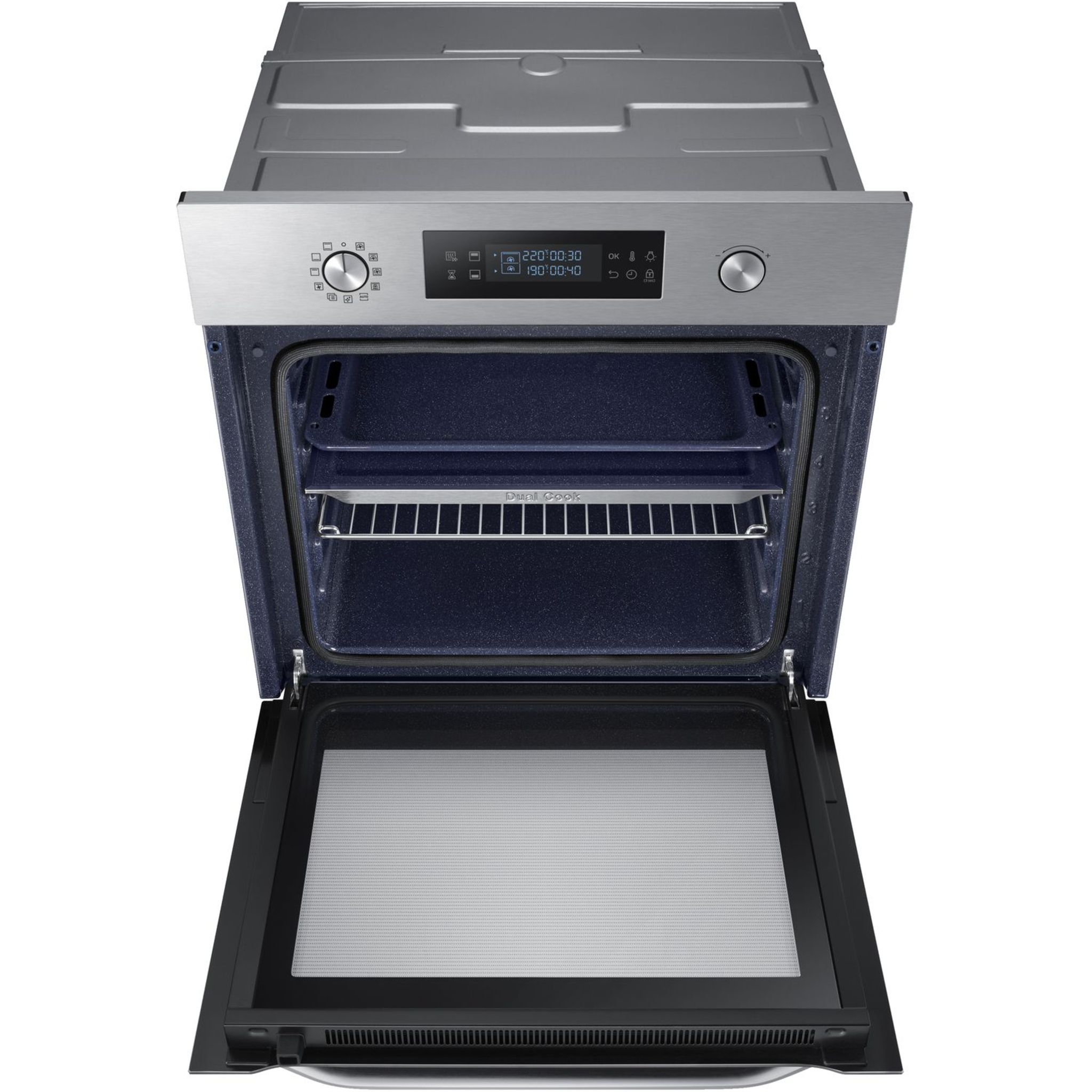 Voir la diapositive 2 : SAMSUNG Four encastrable NV64R3571BS, 64 L, Multifonction, Chaleur pulsée, Nettoyage pyrolyse, 2 cavités indépendantes
