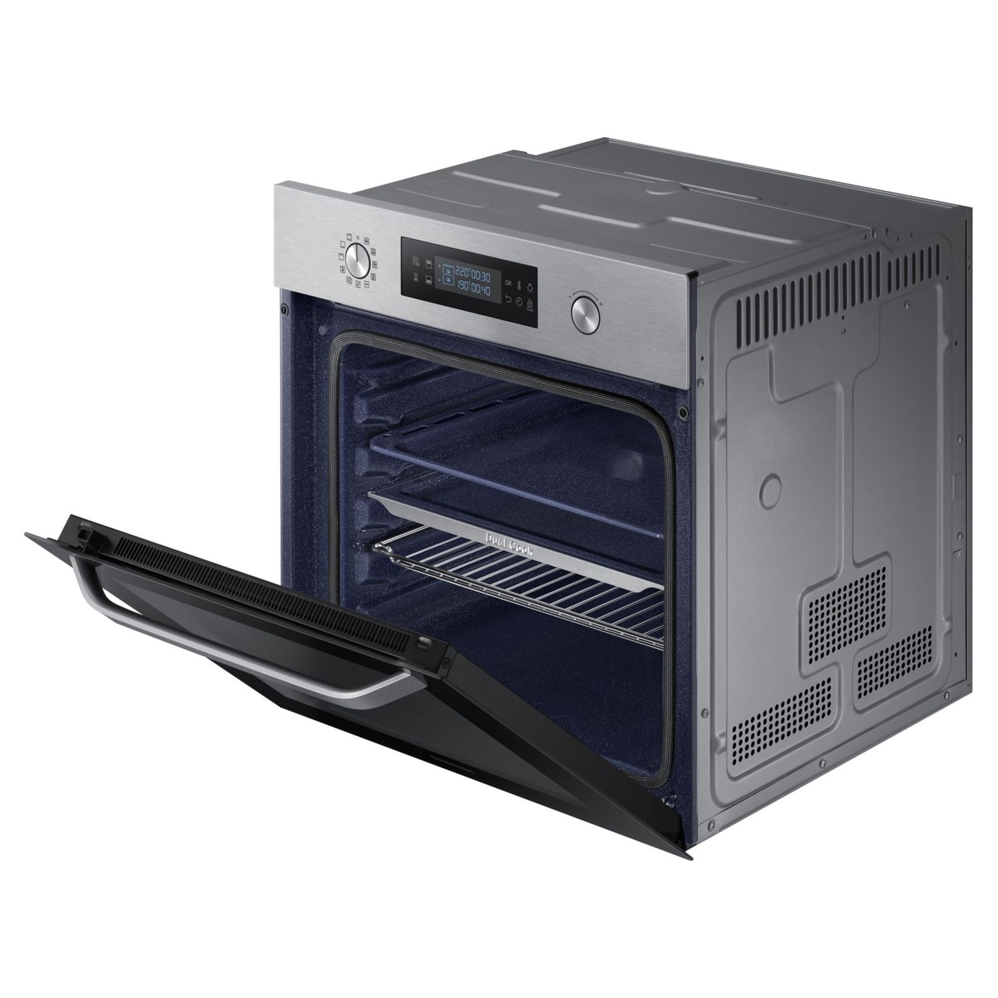Voir la diapositive 3 : SAMSUNG Four encastrable NV64R3571BS, 64 L, Multifonction, Chaleur pulsée, Nettoyage pyrolyse, 2 cavités indépendantes